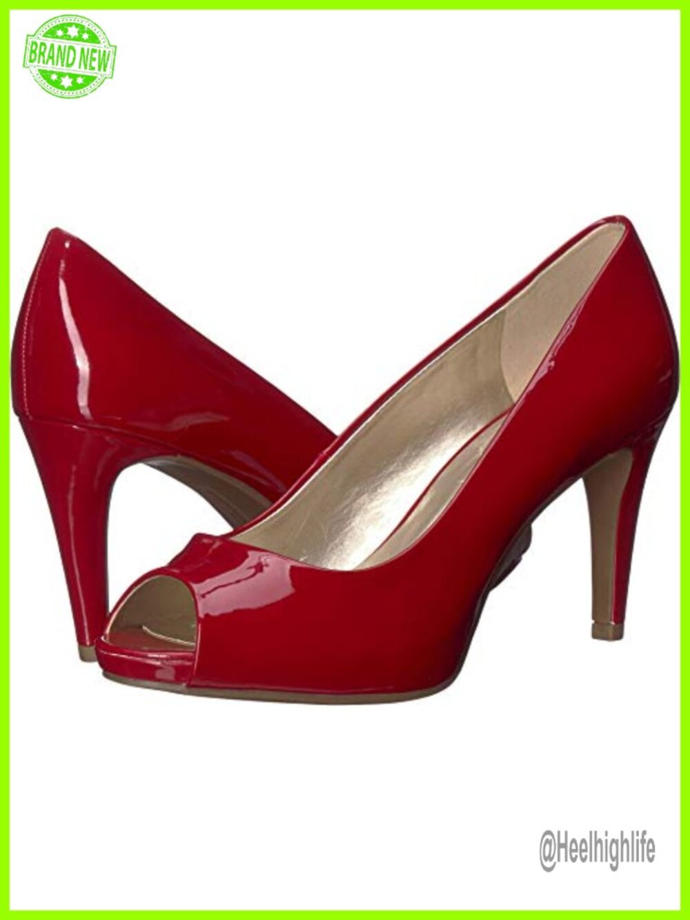 Peep Toe Stiletto Pump with Platform & Slim Wrapped Heel